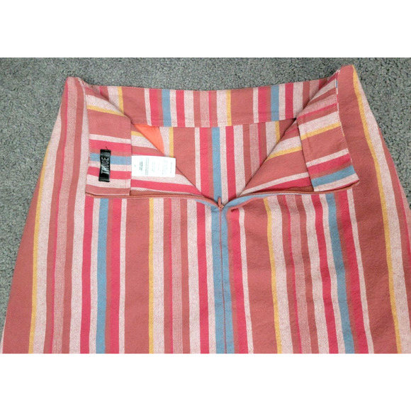 Truce Big Girl's SZ 16 Vertical Striped 100% Cotton Short Mini Skirt Multicolor - Picture 5 of 10